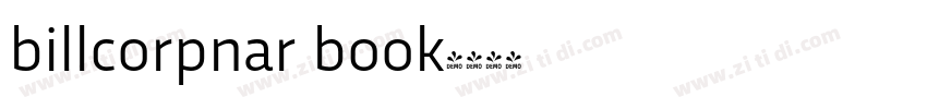 billcorpnar book字体转换